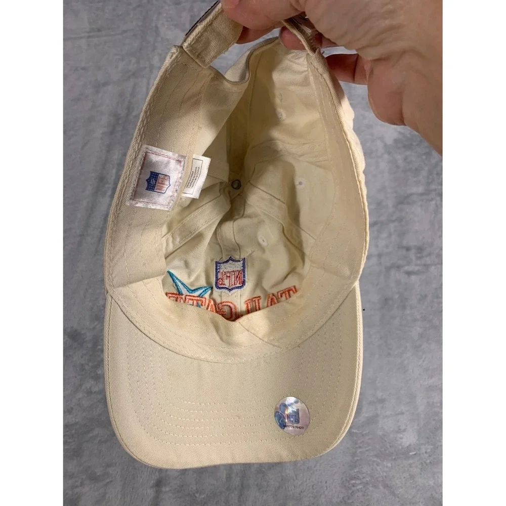 Vintage NFL Super Bowl Xli Tailgate Hat 2007 Miami Colts Bears Cream Strapback